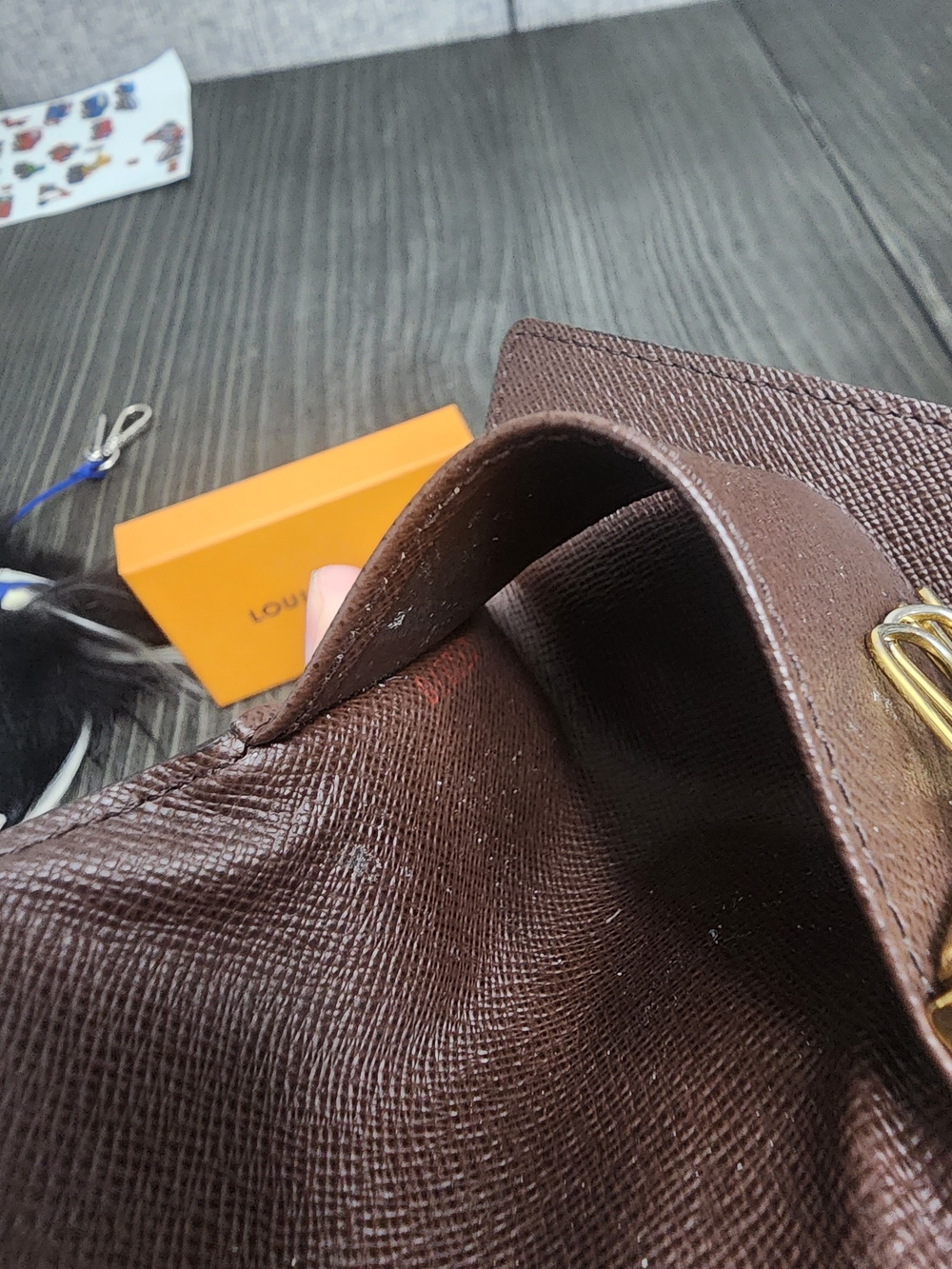 Louis Vuitton Damier Ebene Key Pouch - Brown - Picture 10 of 10